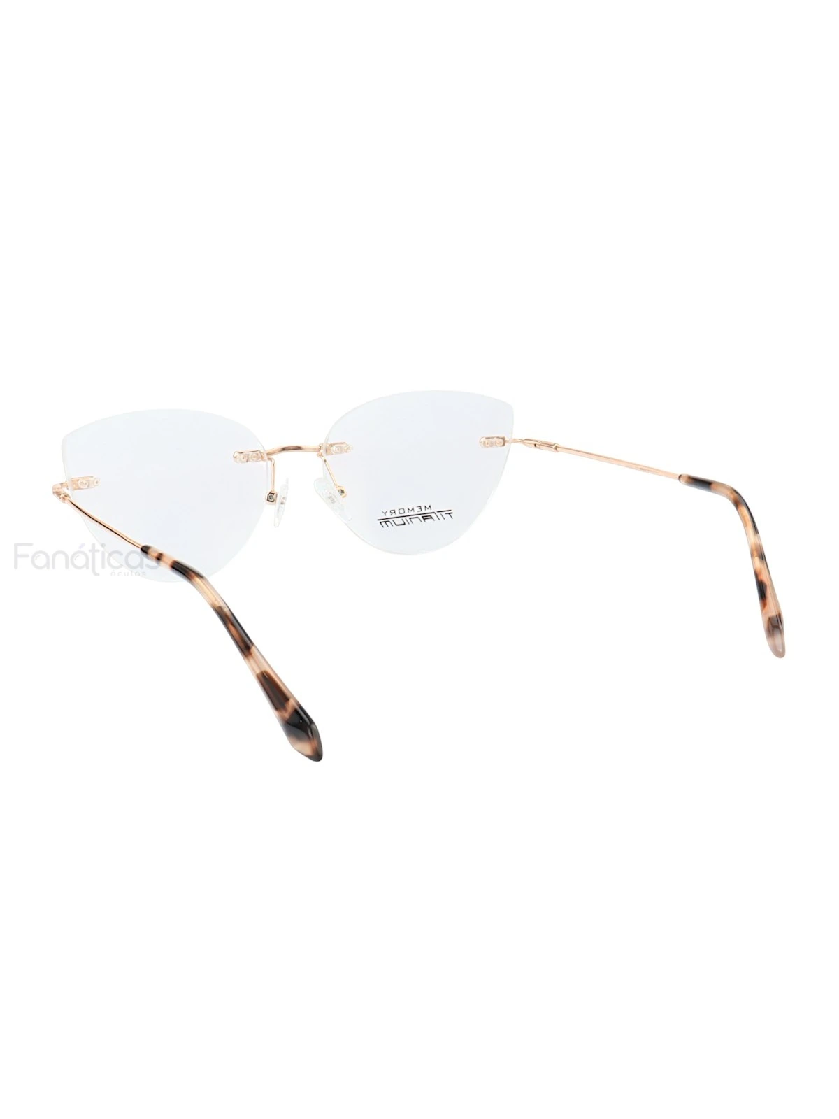 Armação de Óculos Gatinho Balgriff Memory Titanium MT6945 Tartaruga
