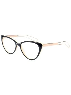 Armação de Óculos Gatinho CD 80633 Preto e Creme