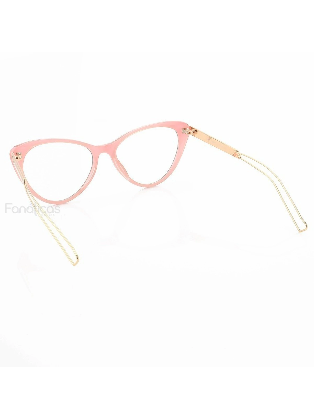 Armação de Óculos Gatinho CD 80633 Preto e Rosa