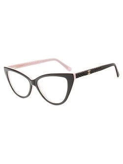 Armação de Óculos Gatinho CH5354 Preto e Rosa