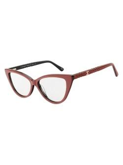 Armação de Óculos Gatinho CH5354 Vermelho e Preto