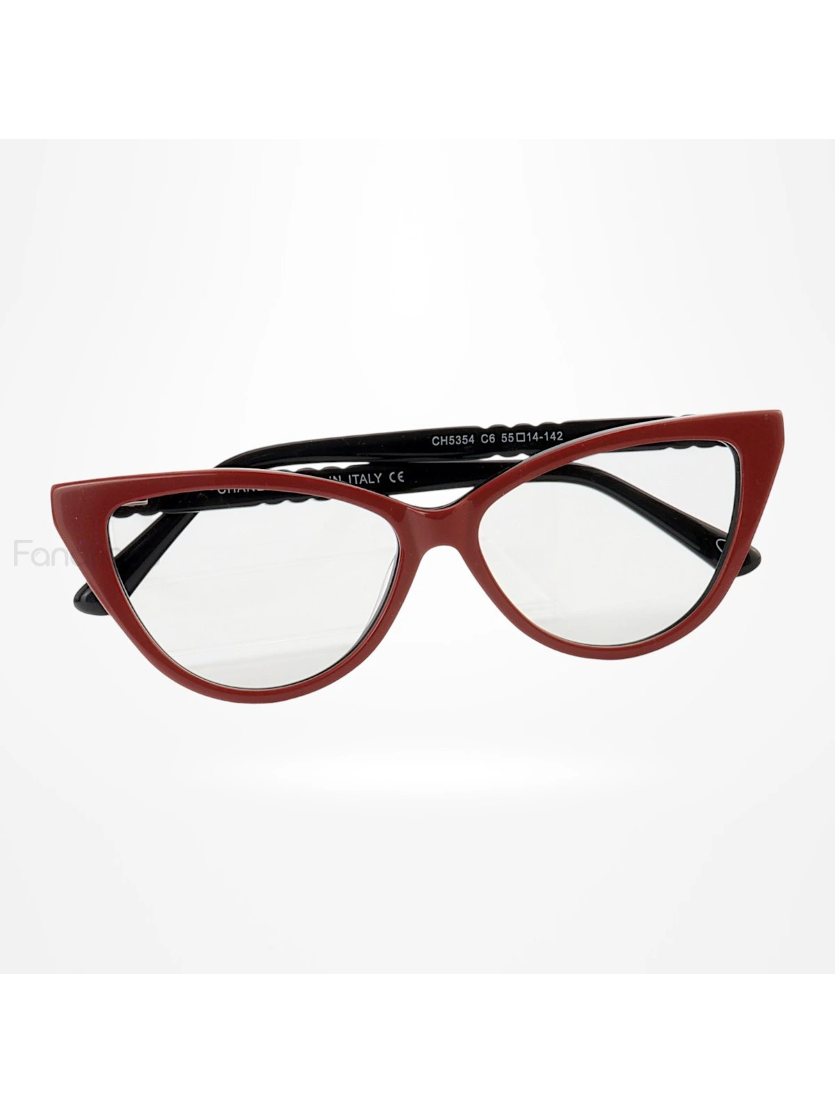 Armação de Óculos Gatinho CH5354 Vermelho e Preto