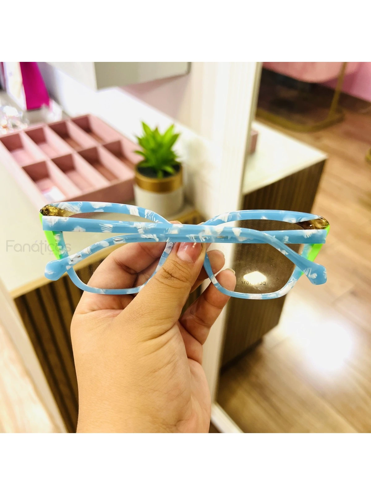 Armação de Óculos Gatinho DLYY7014 Azul