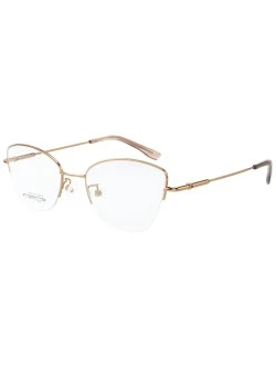 Armação de Óculos Gatinho Memory Titanium MT6932 Bronze