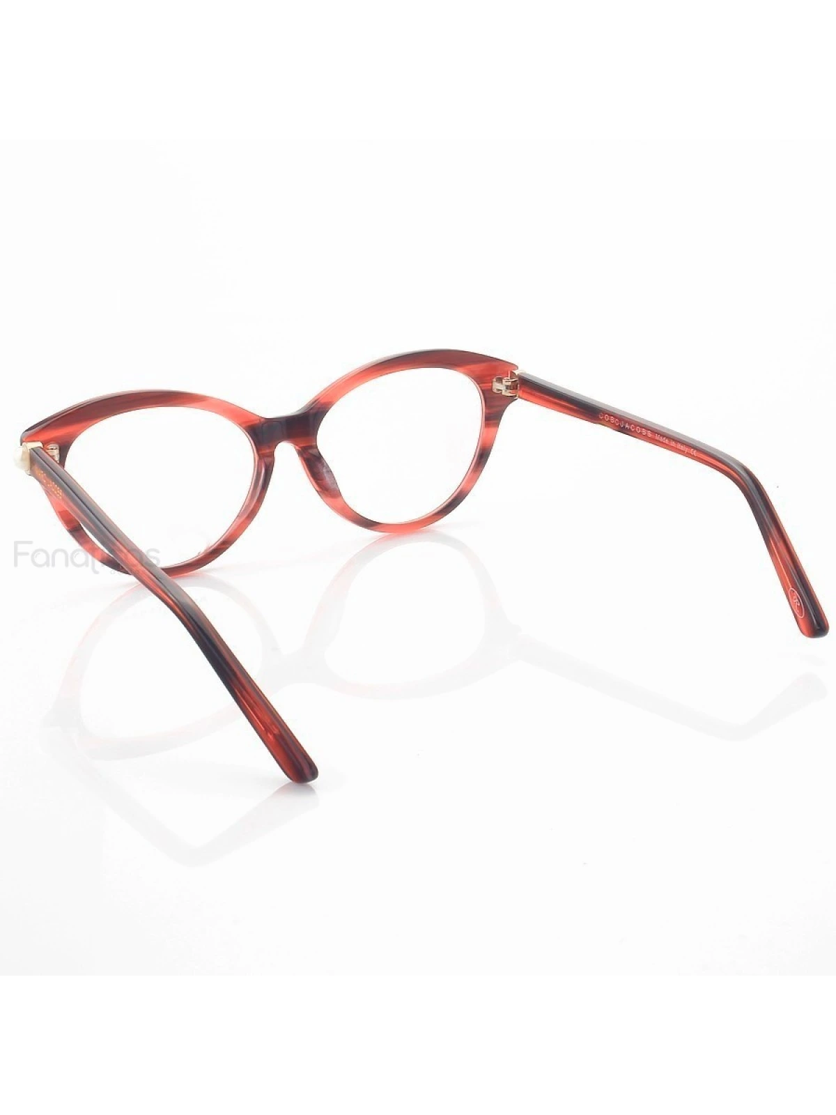Armação de Oculos Gatinho Mj25 Rosa Rajado