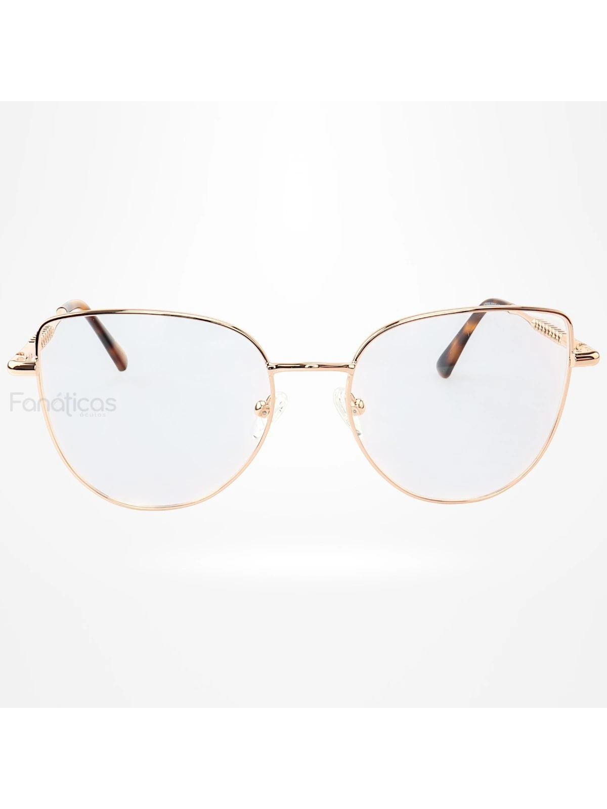 Armação de Óculos Gatinho MT8035 Dourado