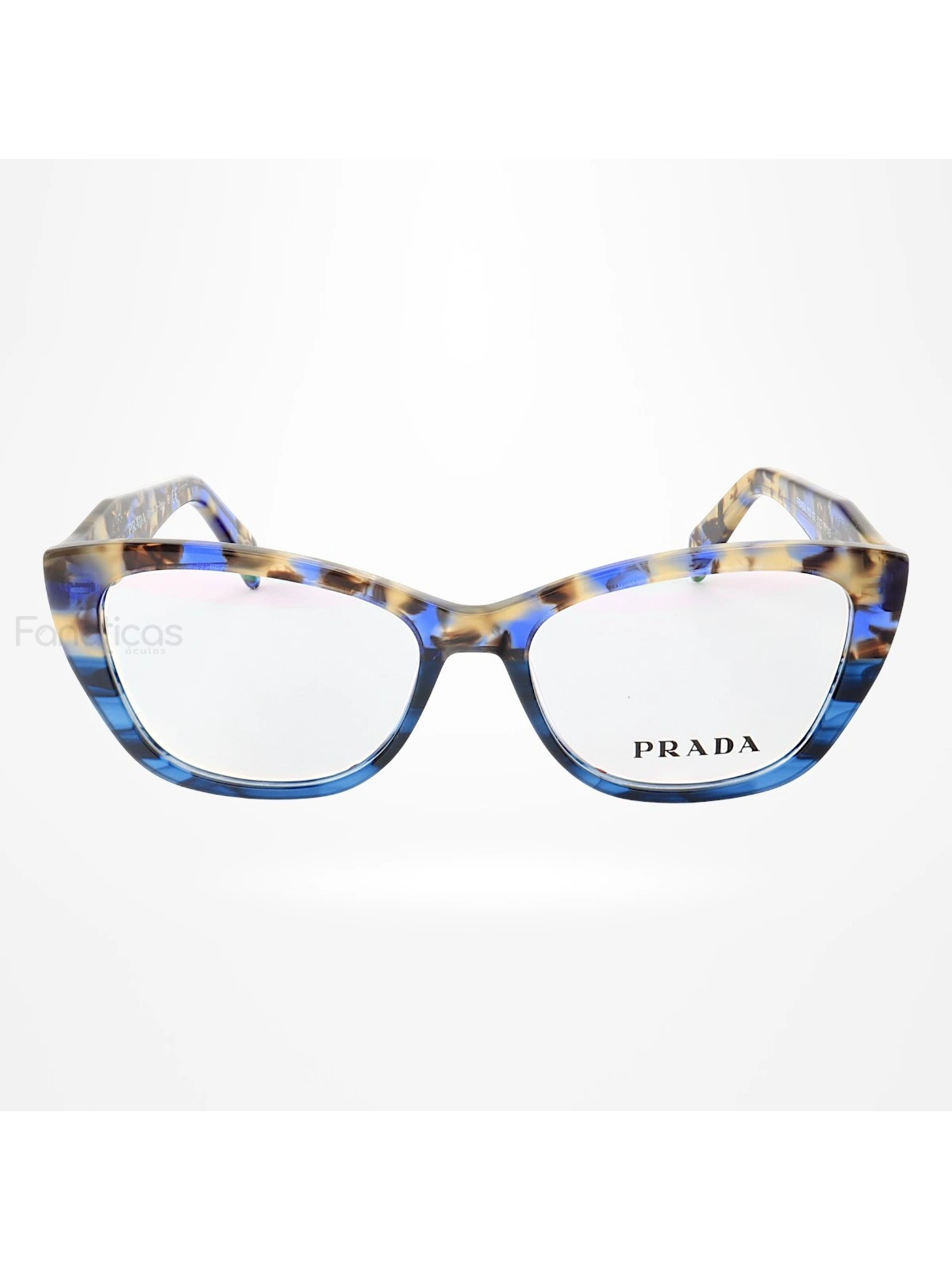 Armação de Óculos Gatinho PD102 Azul Tartaruga