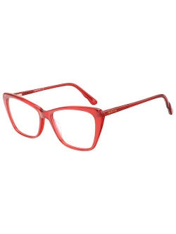 Armação de Óculos Gatinho SK5173 Vermelho Translúcido