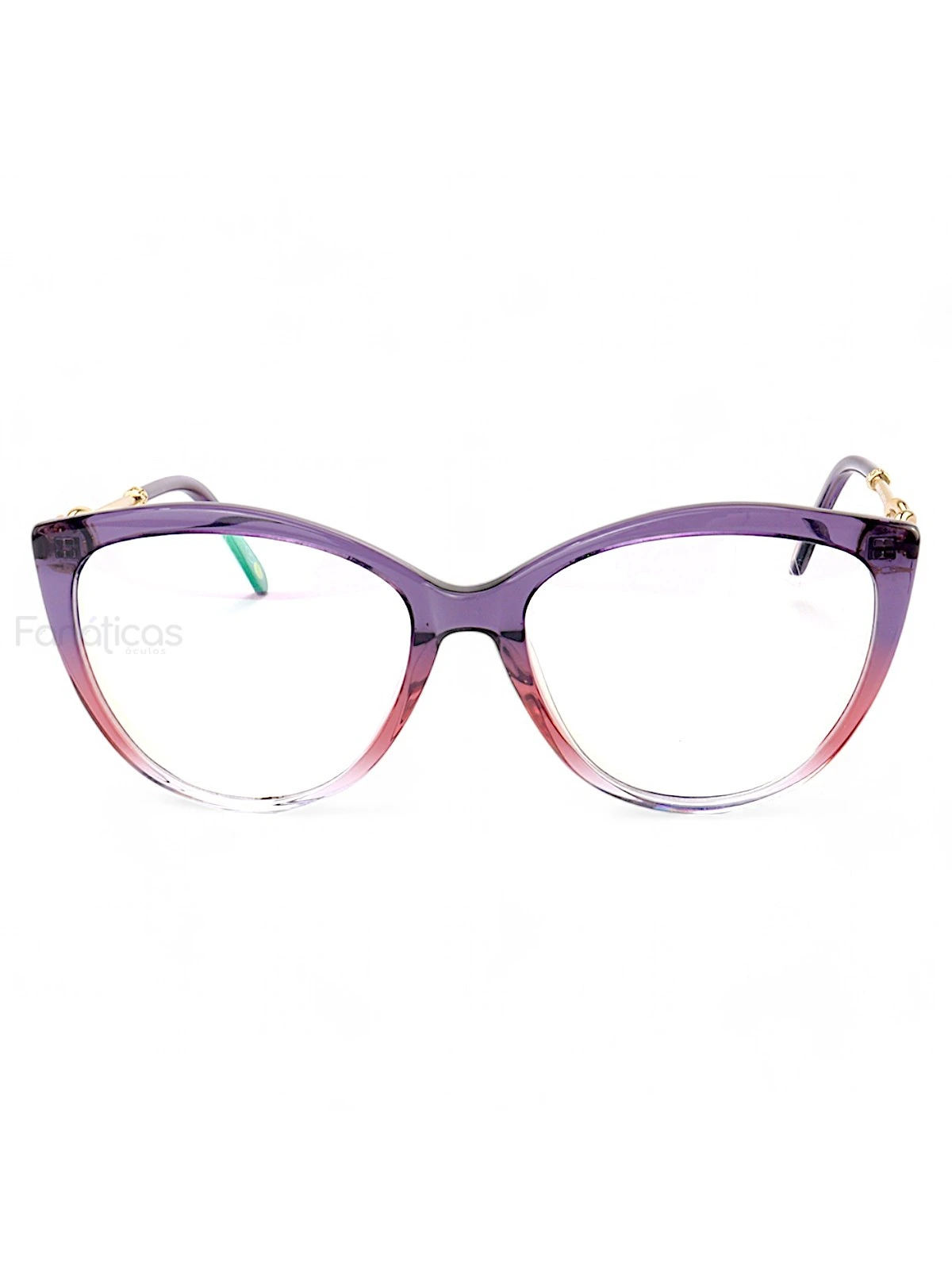 Armação de Óculos Gatinho TF2161 Roxo Degrade