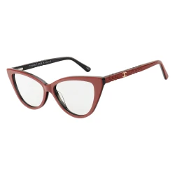 Armação de Óculos Gatinho CH5354 Vermelho e Preto
