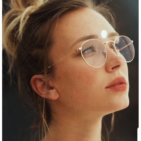 Armação de Óculos Round RX3447V Dourada