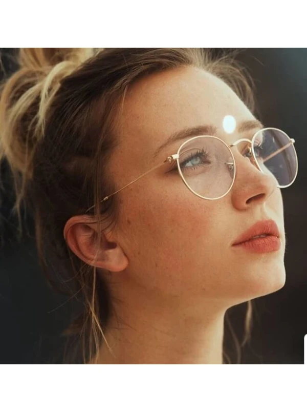 Armação de Óculos Round RX3447V Dourada