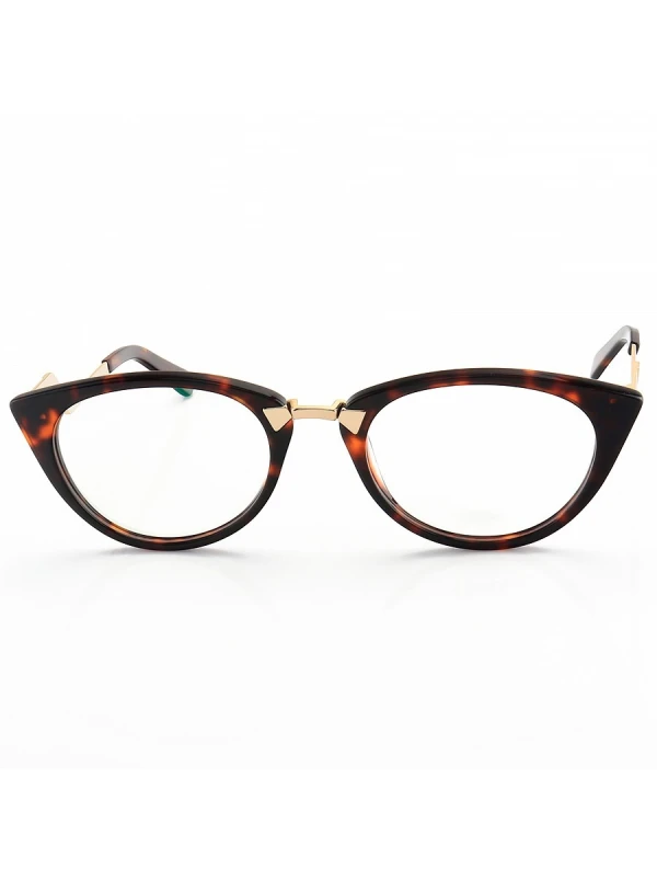 Armação de Óculos Gatinho Orchidea FF0118 Marrom Tartaruga