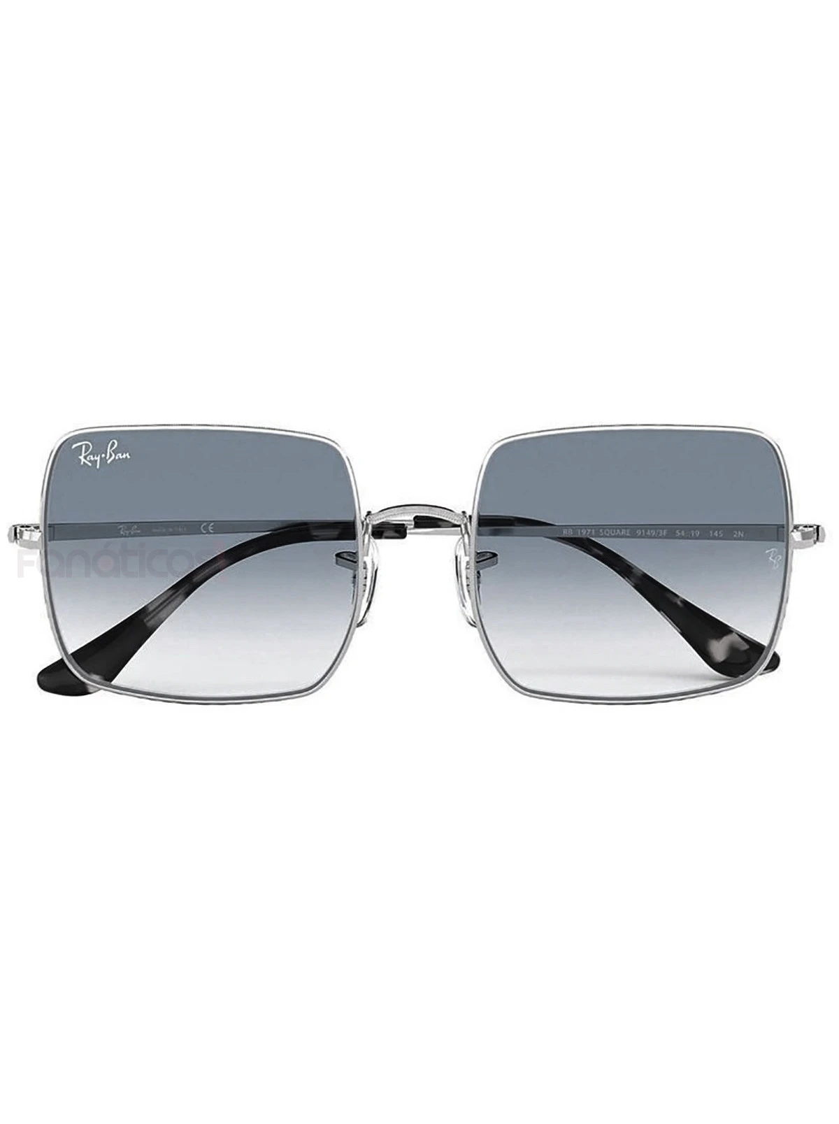 Óculos de Sol Square RB1971 Prata e Azul Fumê