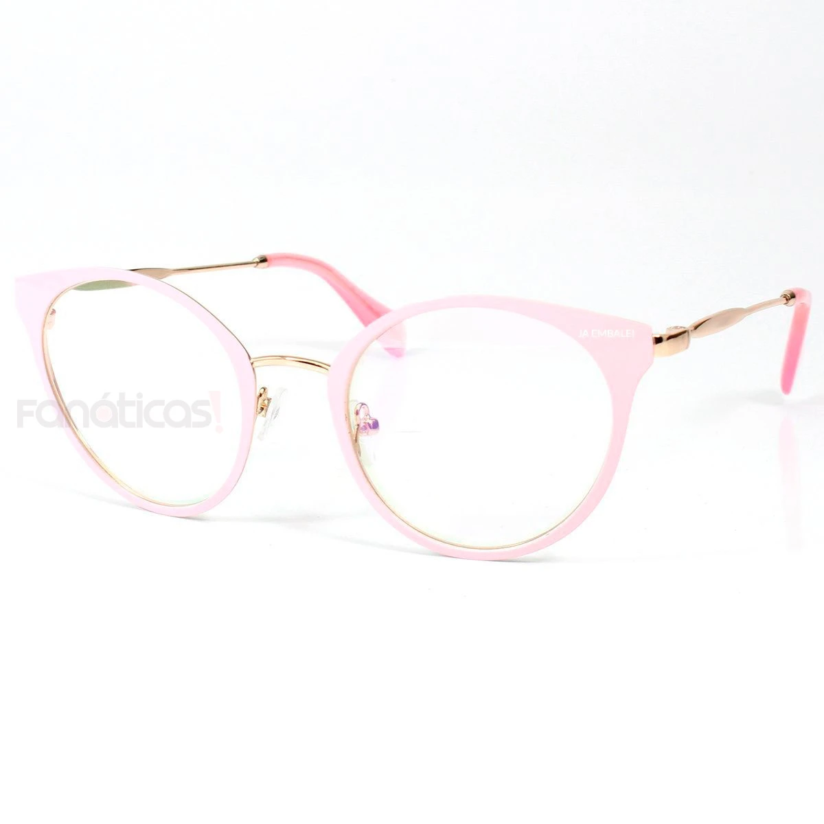 Armação de Óculos Oval 51P - Rosa