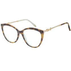 Armação de Óculos Gatinho TF2161B Tartaruga e Verde