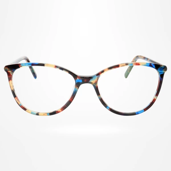 Armação de Óculos Redonda CH3390 Azul Tartaruga