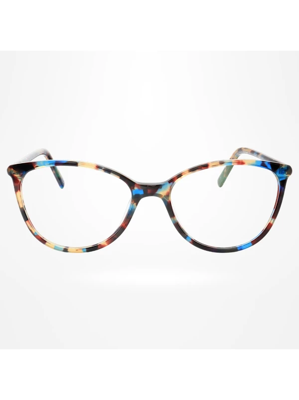 Armação de Óculos Redonda CH3390 Azul Tartaruga