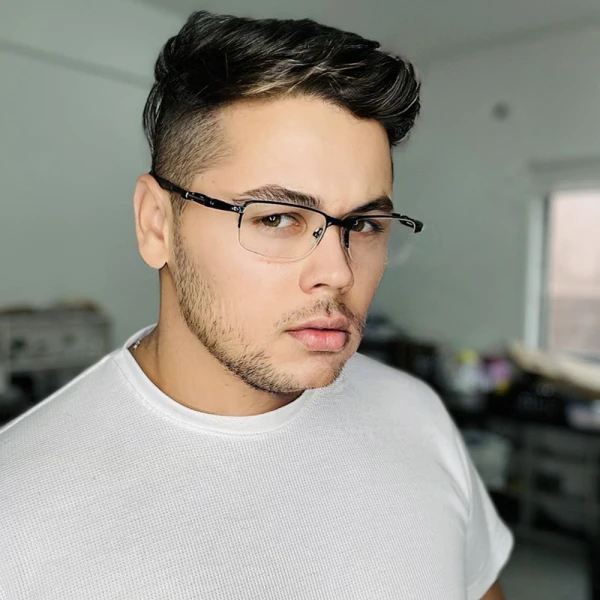 Armação de Óculos Retangular Coilover Molinha OX5043 Todo Preto