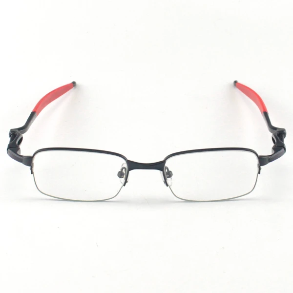 Armação de Óculos Retangular Coilover Molinha OX5043 Preto e Vermelho