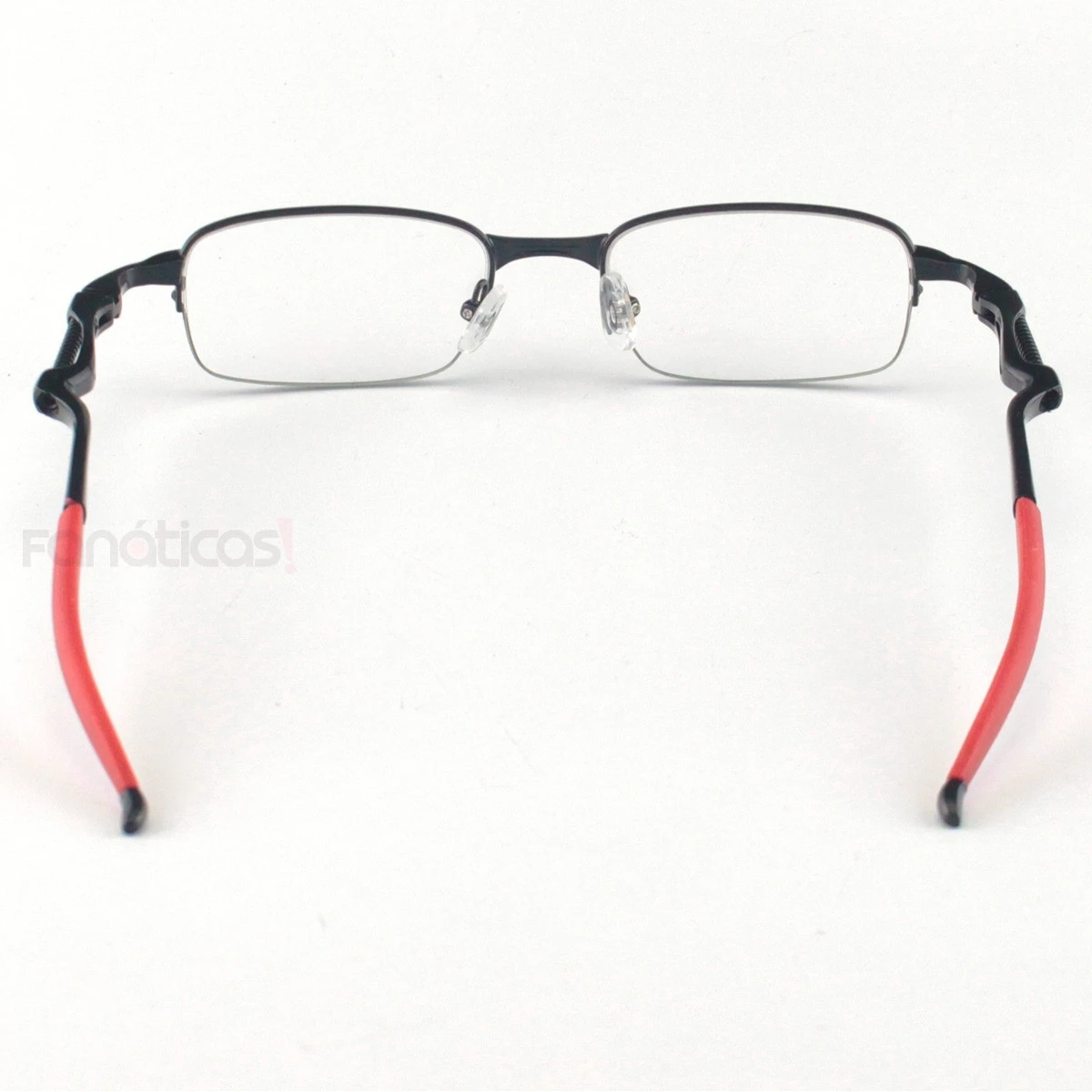 Armação de Óculos Retangular Coilover Molinha OX5043 Preto e Vermelho