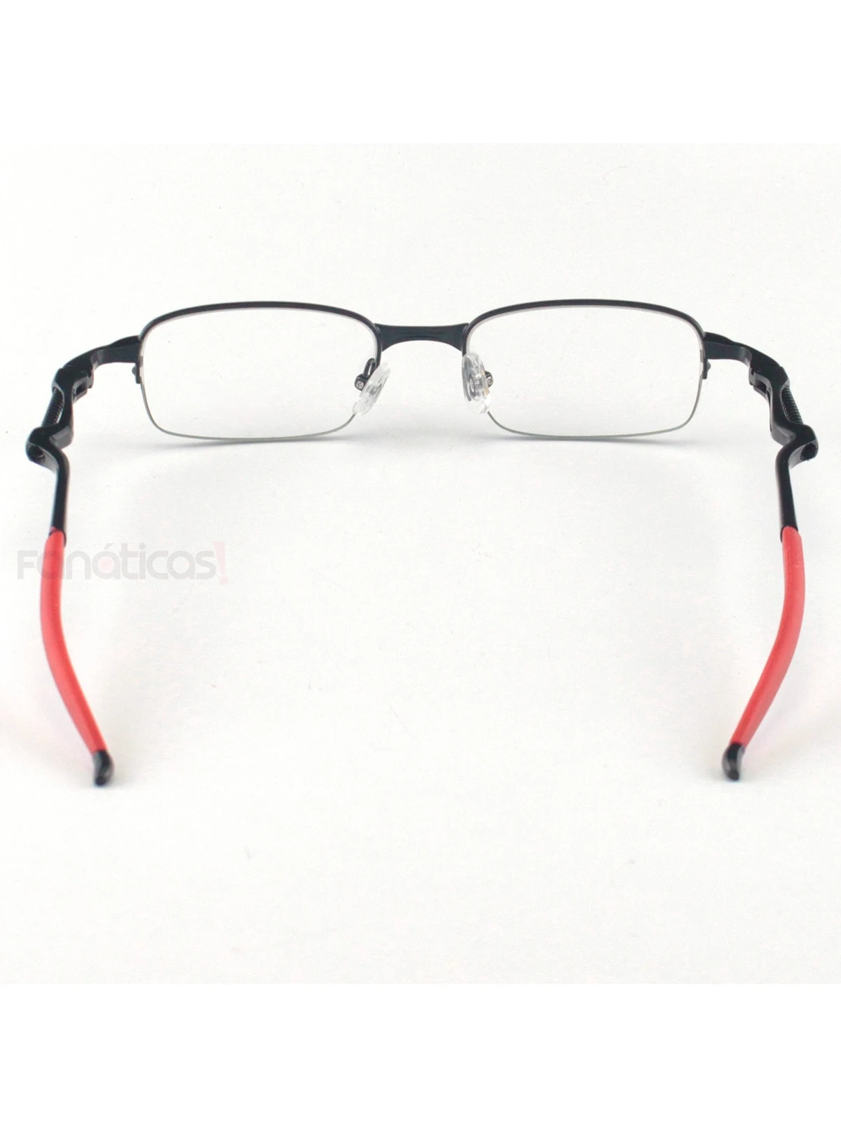 Armação de Óculos Retangular Coilover Molinha OX5043 Preto e Vermelho