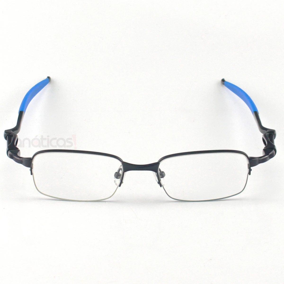 Armação de Óculos Retangular Coilover Molinha OX5043 Preto e Azul