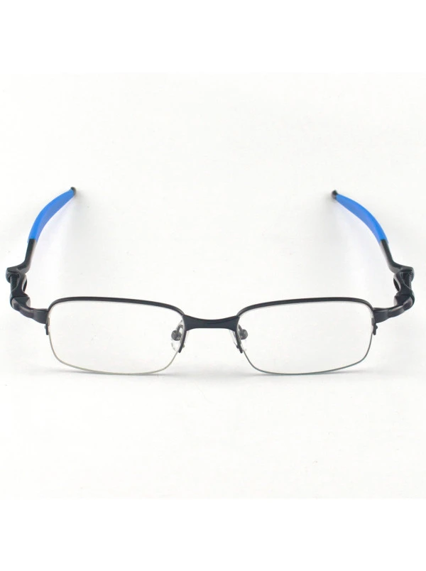 Armação de Óculos Retangular Coilover Molinha OX5043 Preto e Azul