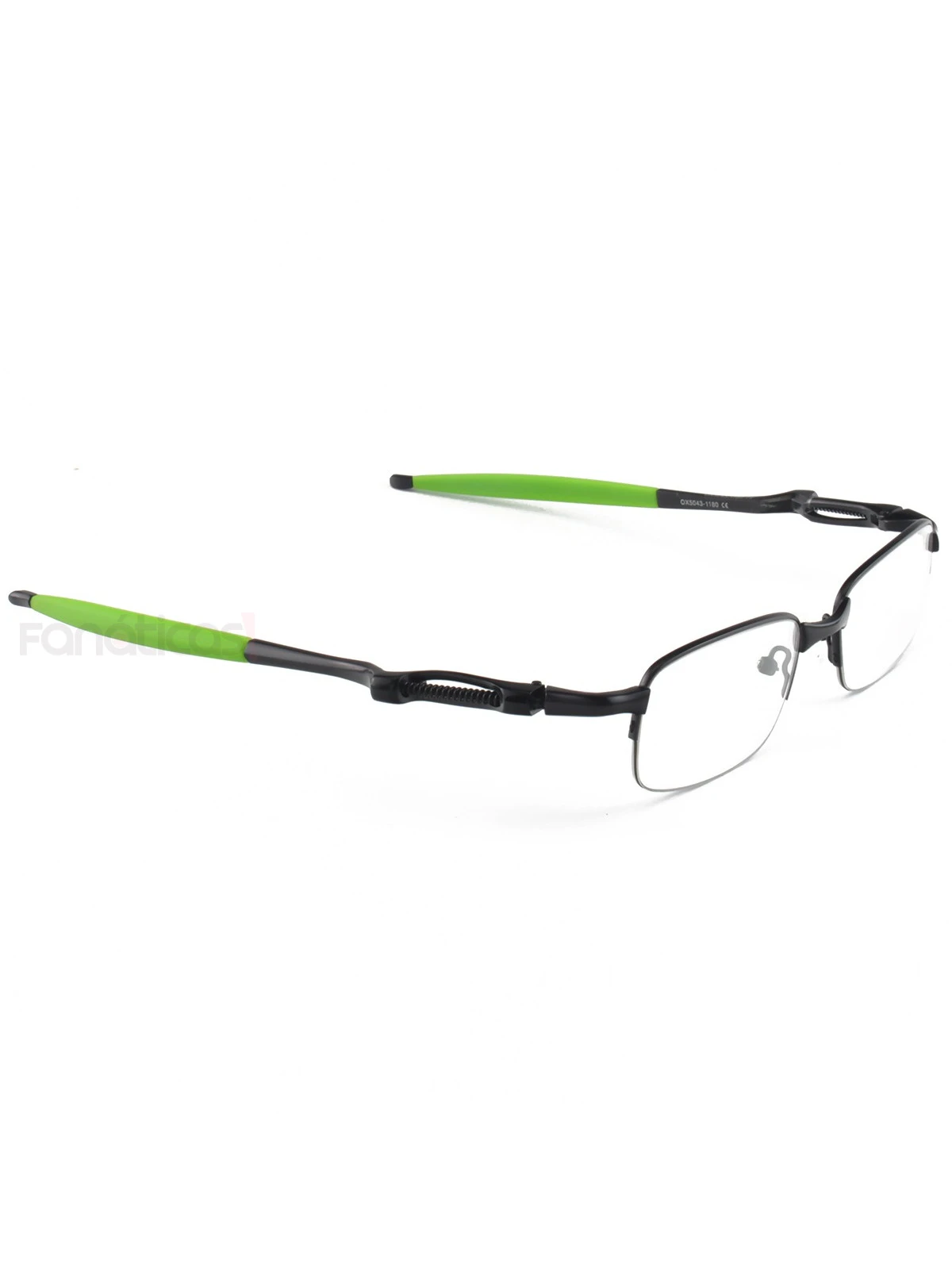 Armação de Óculos Retangular Coilover Molinha OX5043 Preto e Verde