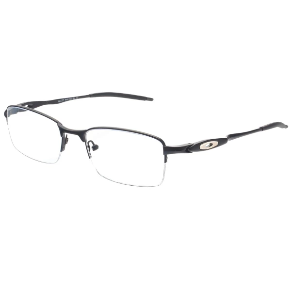 Armação de Óculos Retangular Meio Aro Evade OX3208 Preto