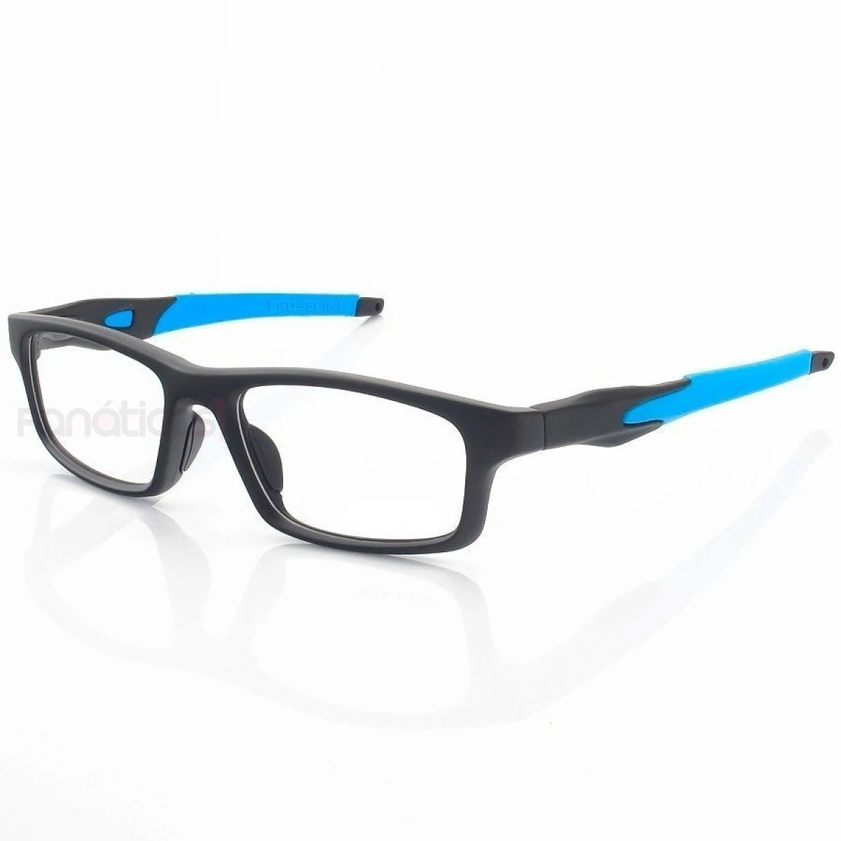 Armação de Óculos Retangular Crosslink OX8037 Preto e Azul