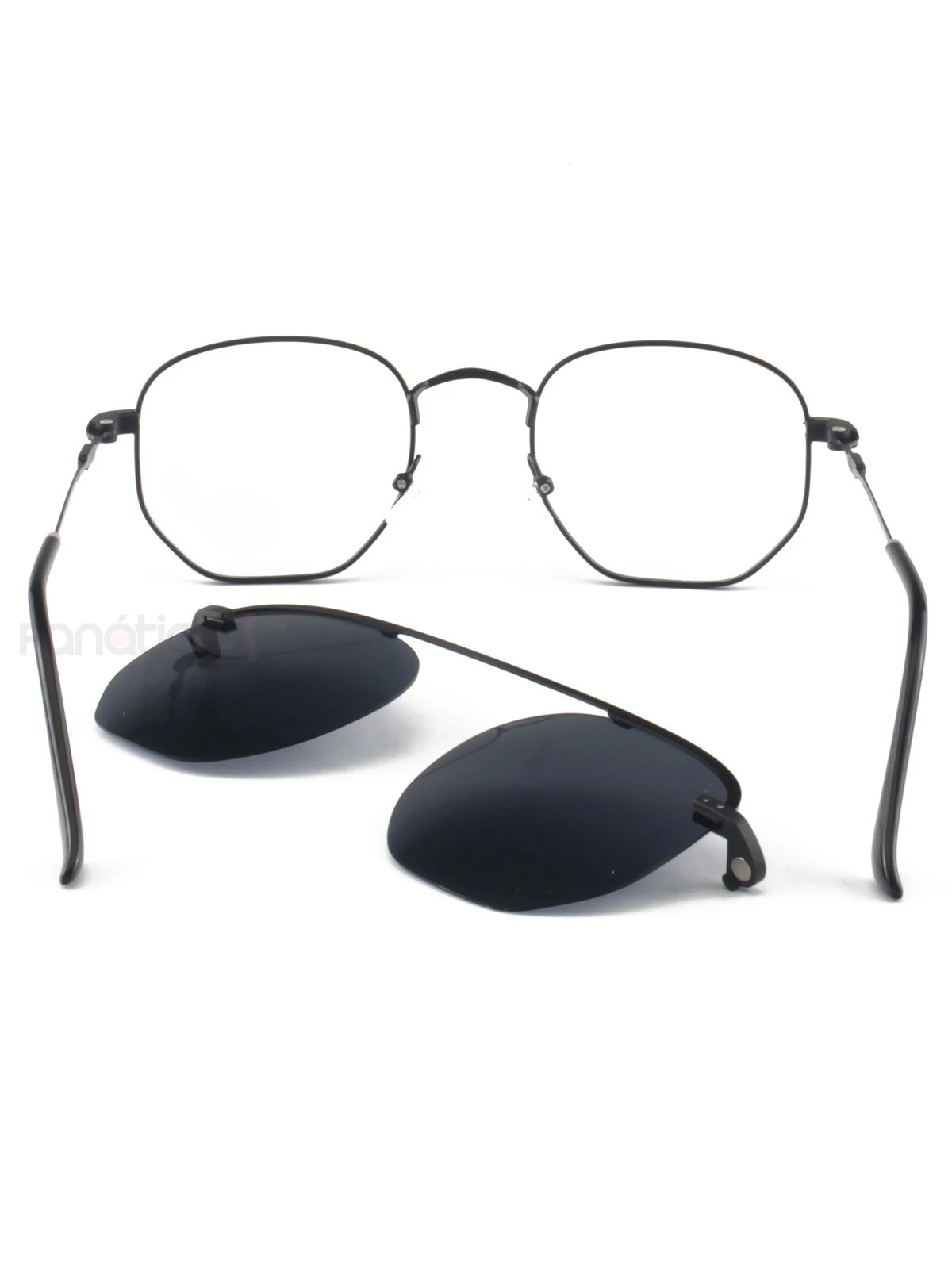 Armação de Óculos Clipon Hexagonal RB6167 Preto
