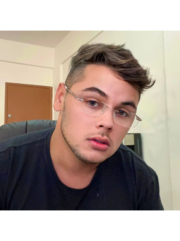 Armação de Óculos Retangular Flutuante Sem Aro Wingback Prata