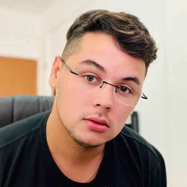 Armação de Óculos Retangular Flutuante Sem Aro Wingback Preto