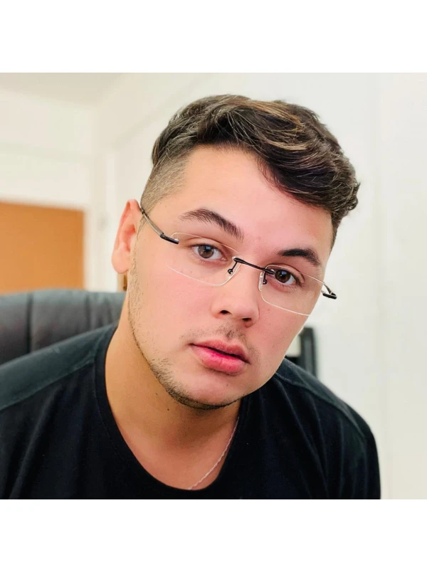 Armação de Óculos Retangular Flutuante Sem Aro Wingback Preto