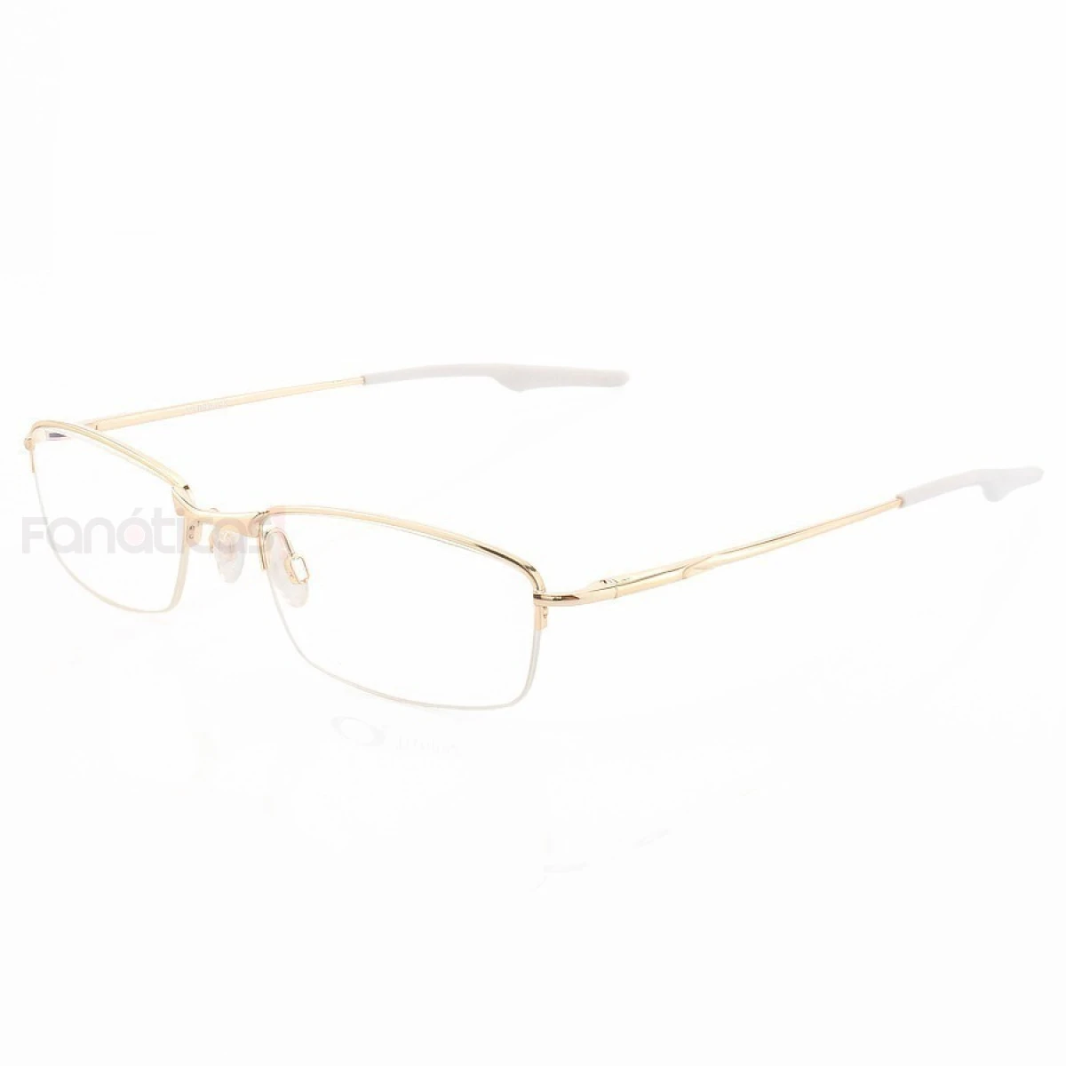 Armação de Óculos Retangular Meio Aro Wingback Gold