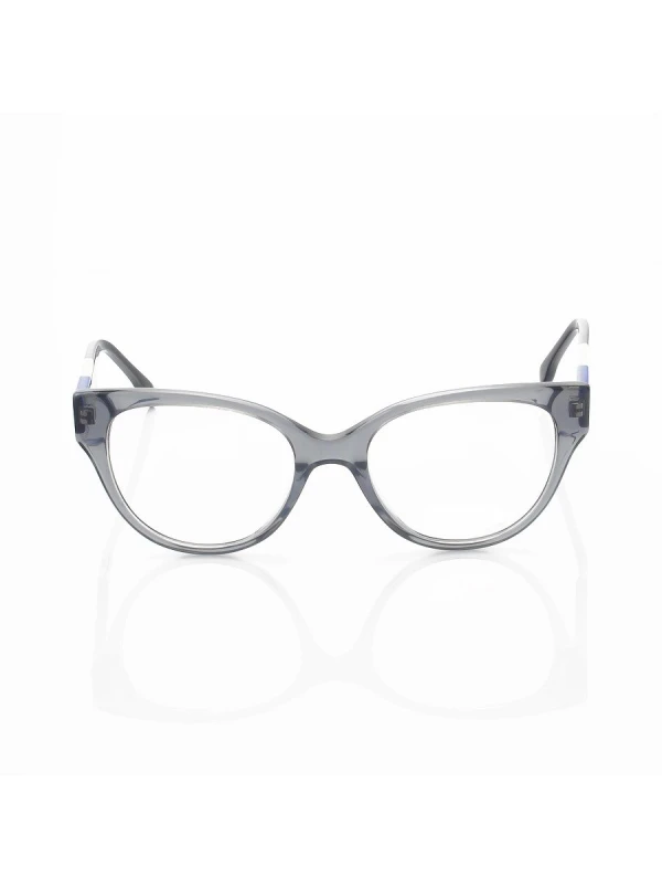 Armação de Óculos Oval FD3260 Cinza e Azul