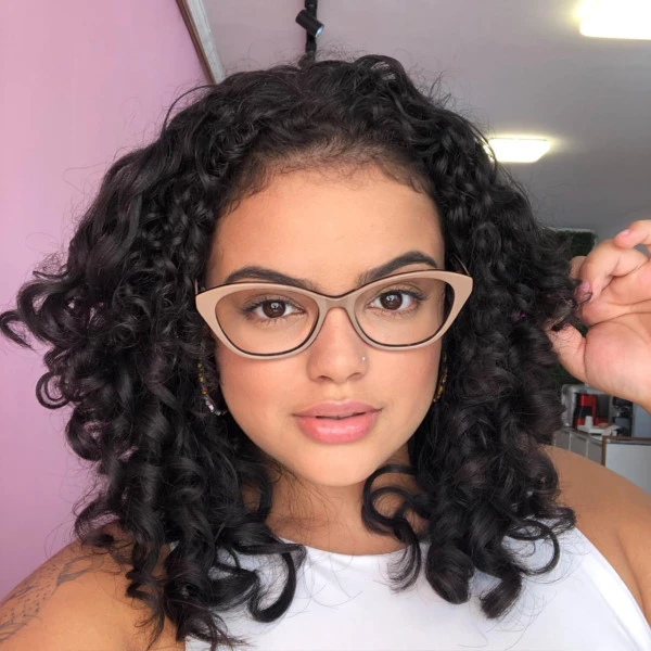 Armação de Óculos  Quadrado Vhe4052 Nude