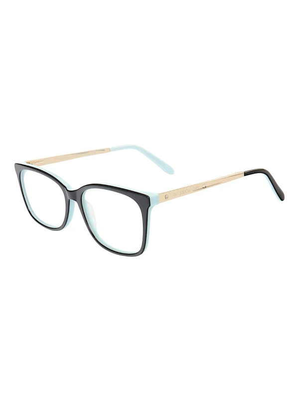 Armação de Óculos Retangular TF2131 Preto com Azul