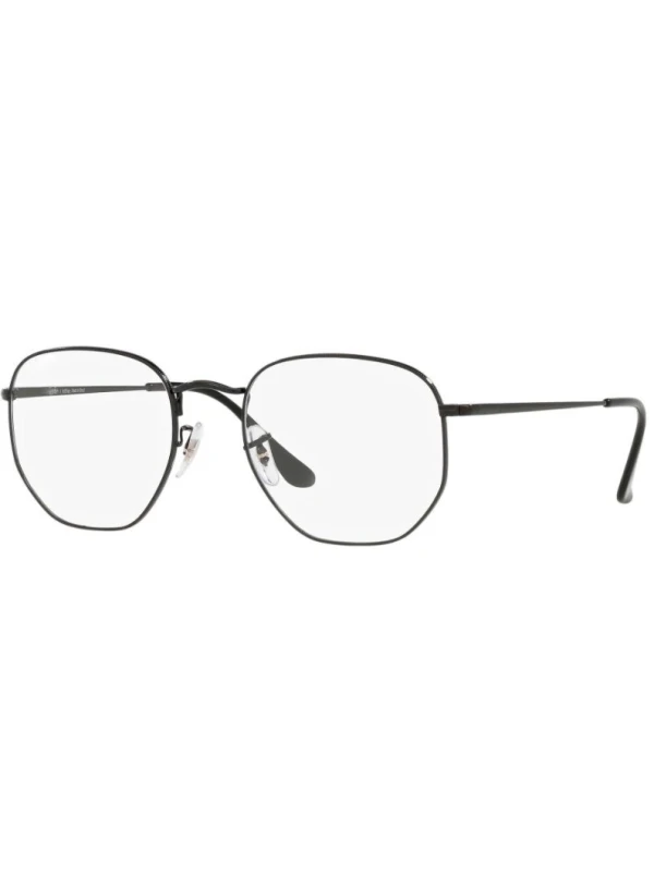 Armação de Óculos Hexagonal FN3548 Hexagonal Preta