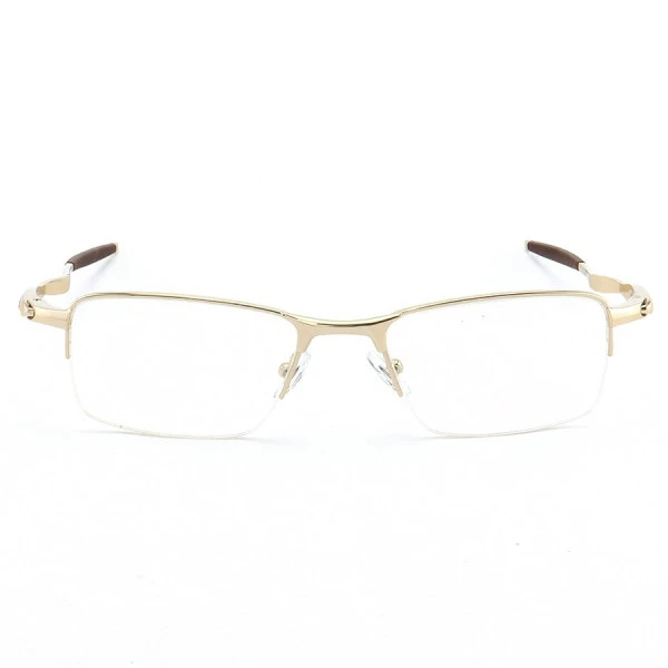 Armação de Óculos Retangular Meio Aro Evade 3208 Dourado
