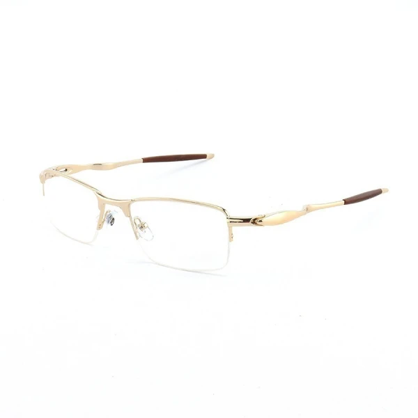 Armação de Óculos Retangular Meio Aro Evade 3208 Dourado