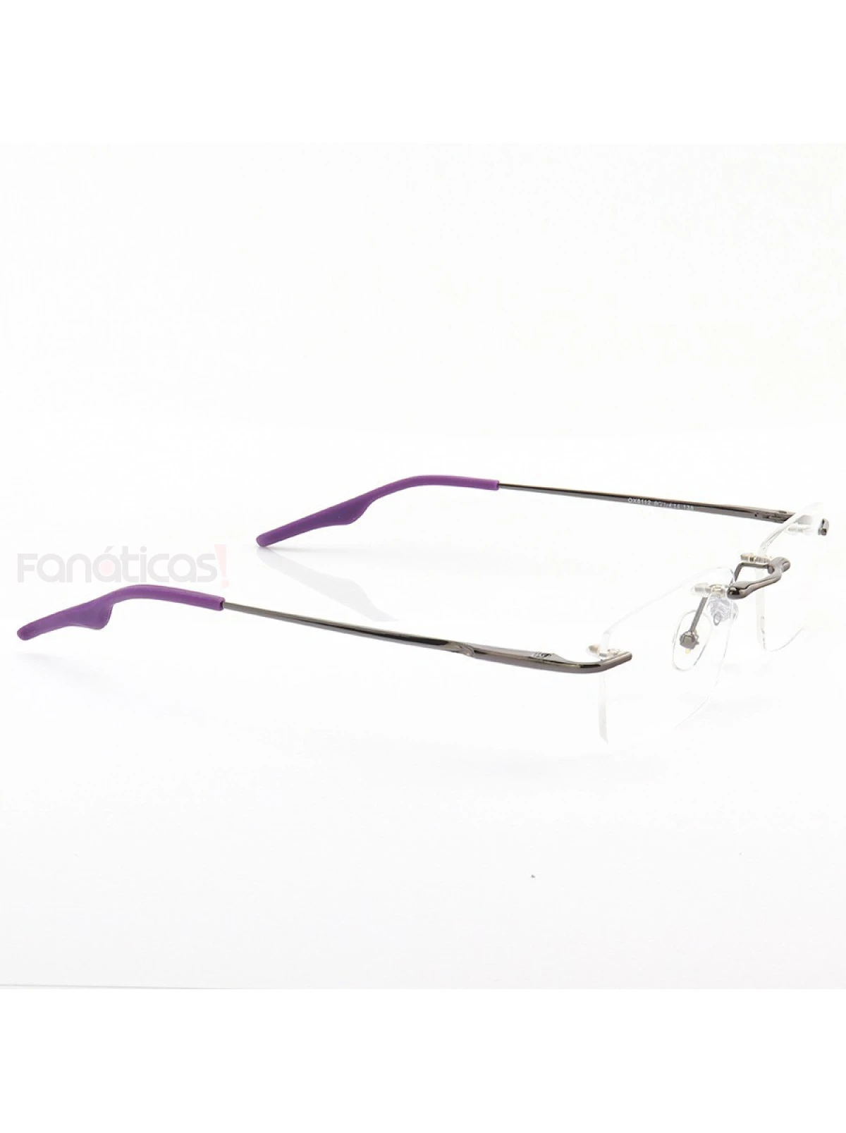 Armação de Óculos Retangular Flutuante Sem Aro Wingback Roxo