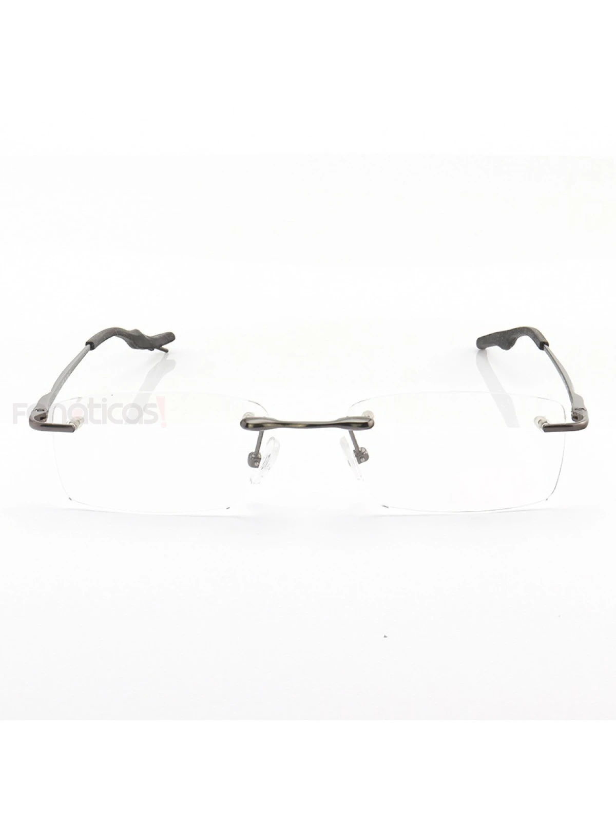 Armação de Óculos Retangular Flutuante Sem Aro Wingback Grafite