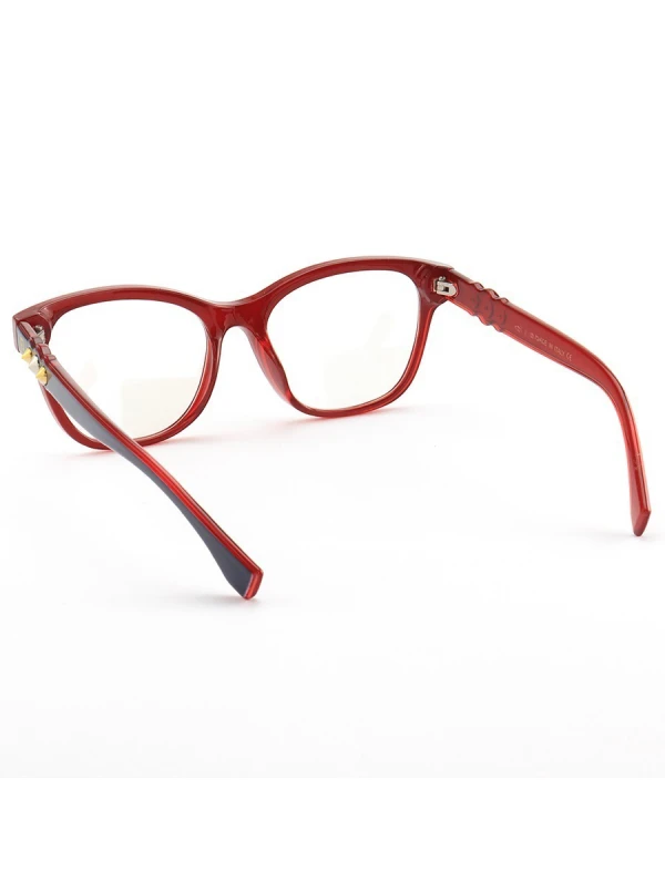 Armação de Óculos Quadrado FF0276 Azul e Vermelho