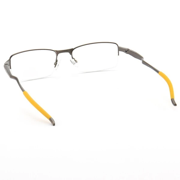 Armação de Óculos Meio Aro Evade OX3208 Grafite e Amarelo