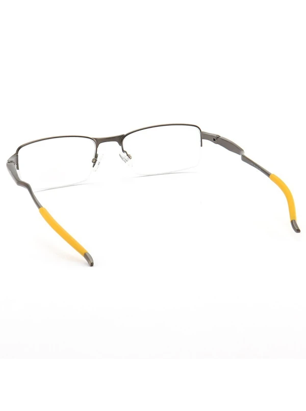 Armação de Óculos Meio Aro Evade OX3208 Grafite e Amarelo