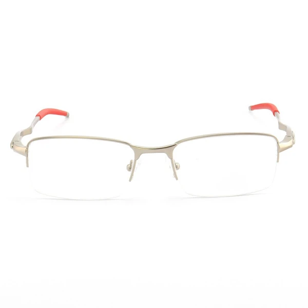 Armação de Óculos Meio Aro Evade OX3208 Cinza e Vermelho
