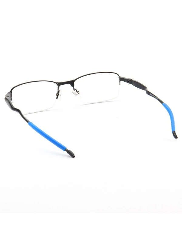 Armação de Óculos Meio Aro Evade OX3208 Preto e Azul