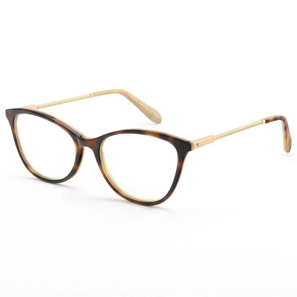 Armação de Óculos Oval TF2668 Tartaruga Esverdeado